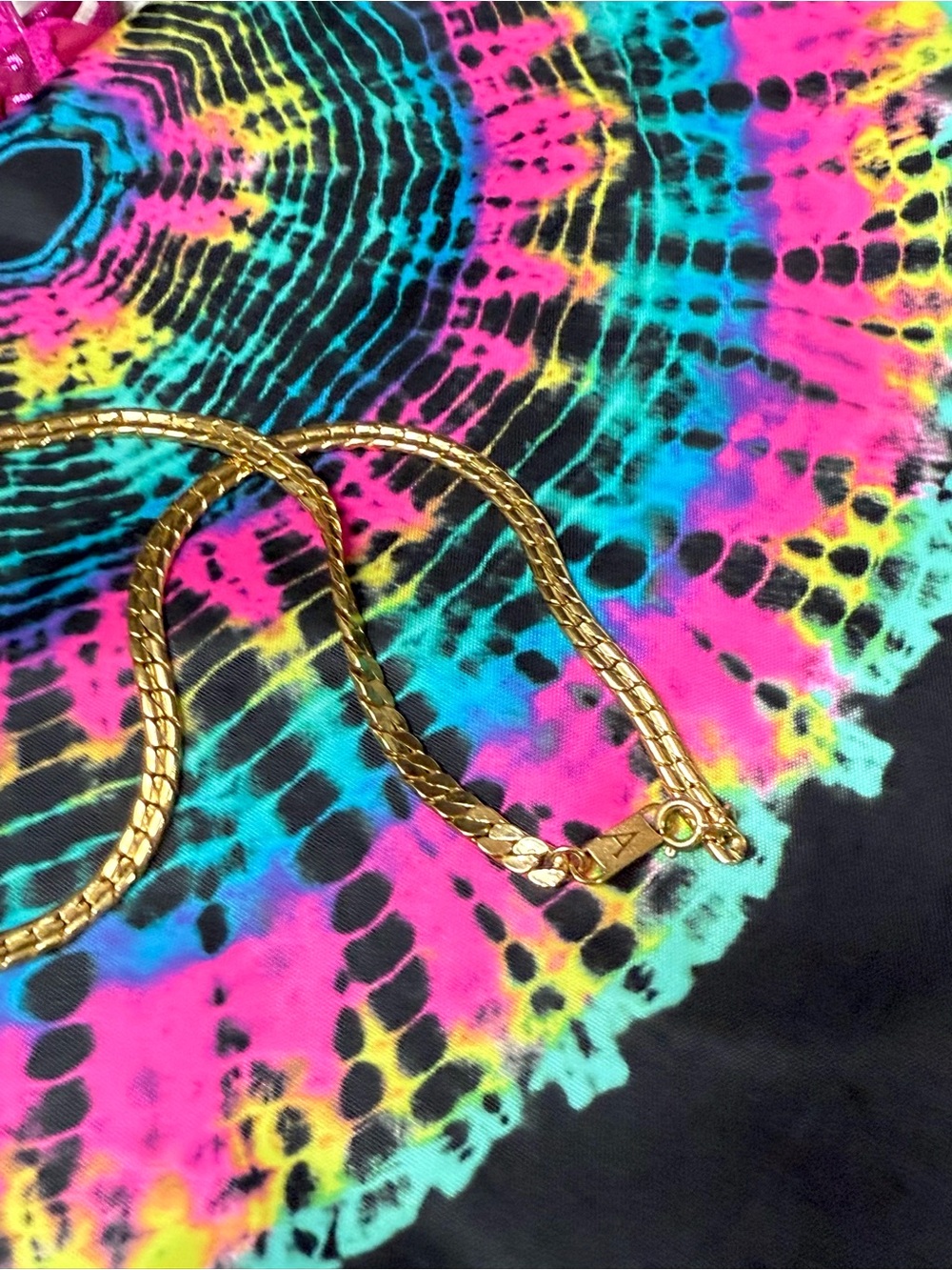 🔥Vintage Yellow Gold-plated Herringbone Chain Necklace 18" Necklace